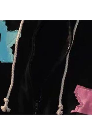 Style Core Aesthetics, New Style Trends Starry Zip-Up Hoodie