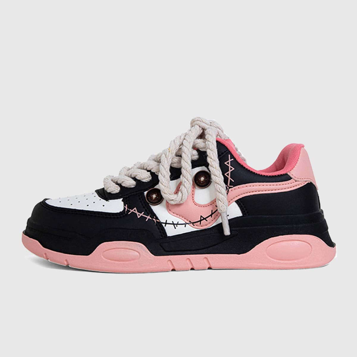 Style Core Aesthetics, New Style Trends Stitched Printed Sneakers