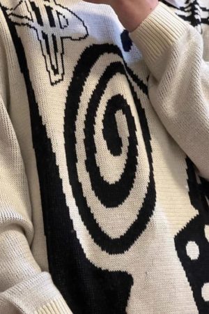 Style Core Aesthetics, New Style Trends Street Chic Artistic Knit Sweater