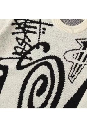 Style Core Aesthetics, New Style Trends Street Chic Artistic Sweater