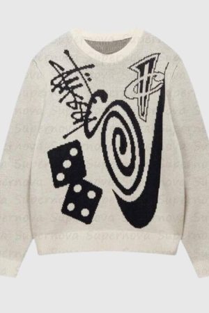 Style Core Aesthetics, New Style Trends Street Chic Artistic Sweater
