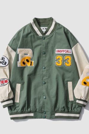 Style Core Aesthetics, New Style Trends Street Patch Varsity Jackets