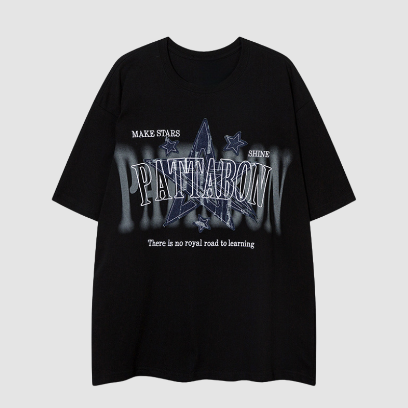 Style Core Aesthetics, New Style Trends Street Star Patch Tee