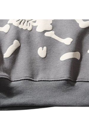 Style Core Aesthetics, New Style Trends Street Vintage Graffiti Print Hoodies