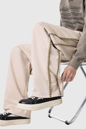Style Core Aesthetics, New Style Trends Stripe Detail Casual Pants