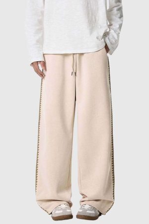 Style Core Aesthetics, New Style Trends Stripe Detail Casual Pants