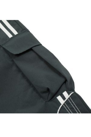 Style Core Aesthetics, New Style Trends Stripe Patchwork Design Pants