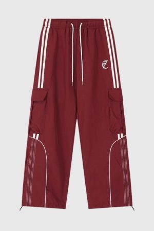 Style Core Aesthetics, New Style Trends Stripe Patchwork Design Pants