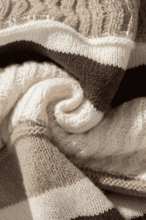 Style Core Aesthetics, New Style Trends Striped Cable Patchwork Design Pullover