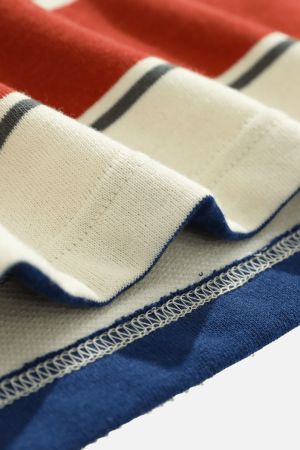 Style Core Aesthetics, New Style Trends Striped Colorblock Cotton T-Shirt