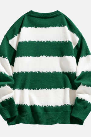 Style Core Aesthetics, New Style Trends Striped Colorblock Sweater