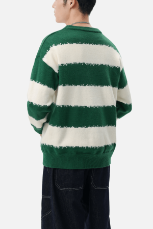 Style Core Aesthetics, New Style Trends Striped Colorblock Sweater