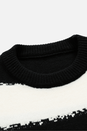 Style Core Aesthetics, New Style Trends Striped Colorblock Sweater