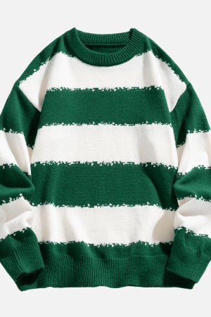 Style Core Aesthetics, New Style Trends Striped Colorblock Sweater