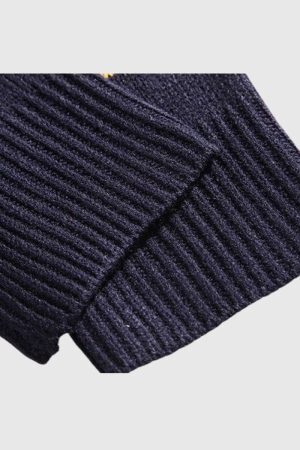 Style Core Aesthetics, New Style Trends Striped Embroidered Knit Sweater