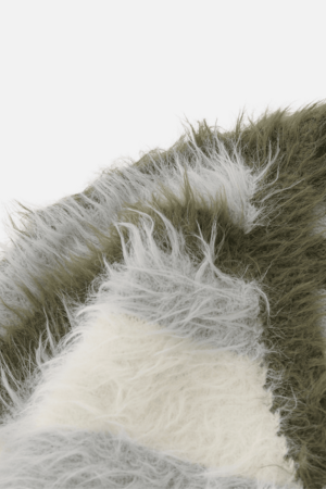 Style Core Aesthetics, New Style Trends Striped Fleece-Lined V-Neck Sweater