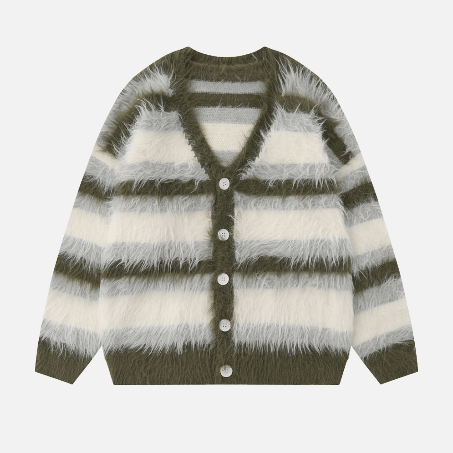 Style Core Aesthetics, New Style Trends Striped Fleece-Lined V-Neck Sweater