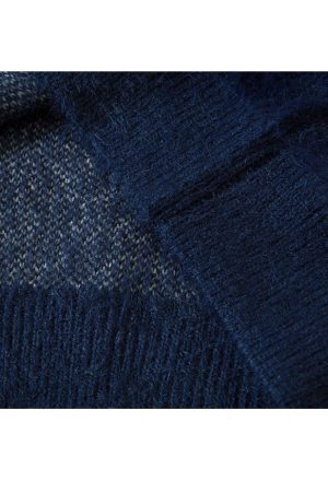 Style Core Aesthetics, New Style Trends Striped Fuzzy Cropped Sweater