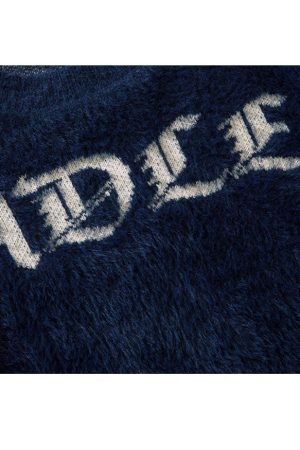 Style Core Aesthetics, New Style Trends Striped Fuzzy Cropped Sweater