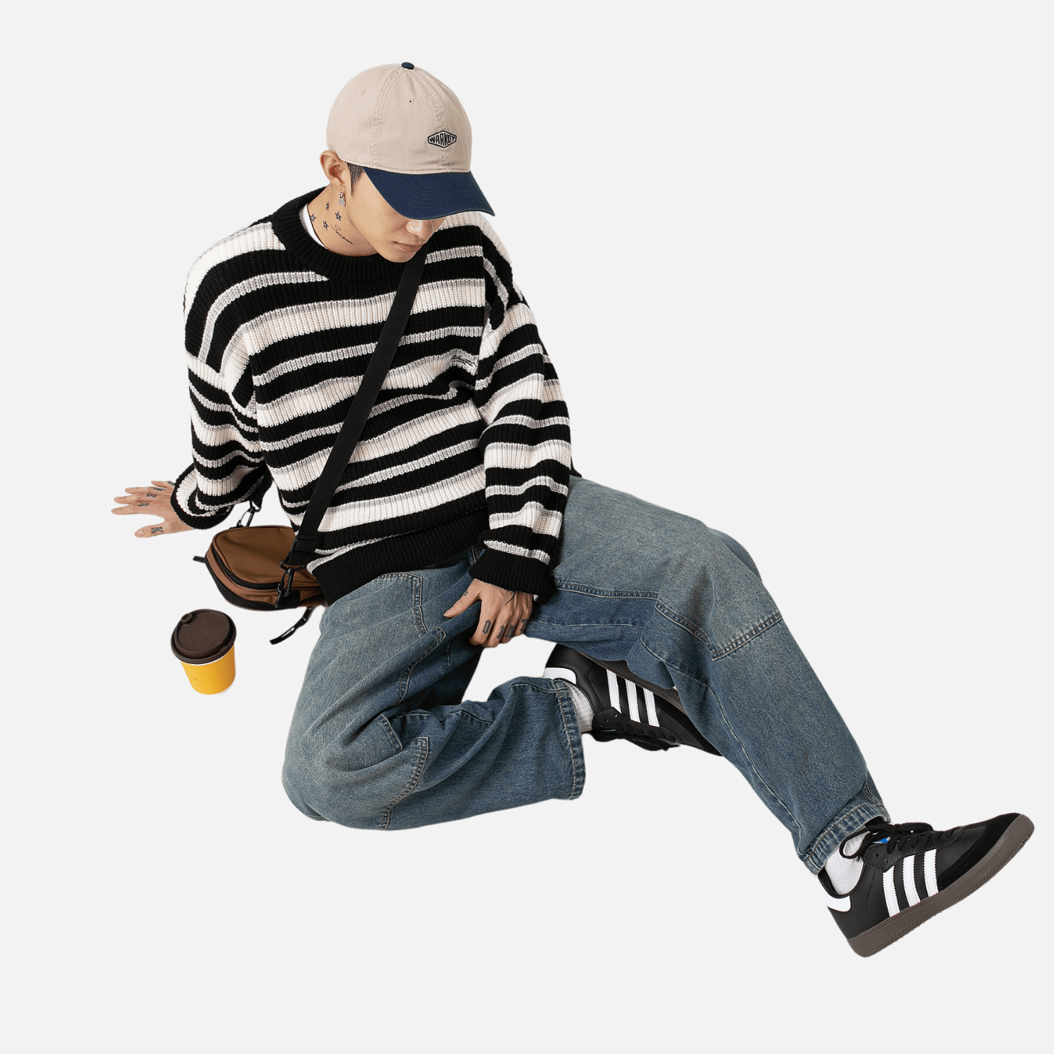 Style Core Aesthetics, New Style Trends Striped Heavy Knit Sweater Style Core Aesthetics, New Style Trends Striped Heavy Knit Sweater
