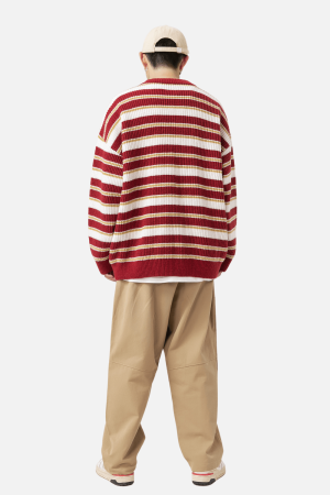 Style Core Aesthetics, New Style Trends Striped Heavy Knit Sweater