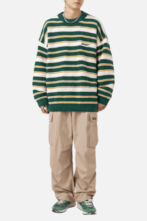 Style Core Aesthetics, New Style Trends Striped Heavy Knit Sweater