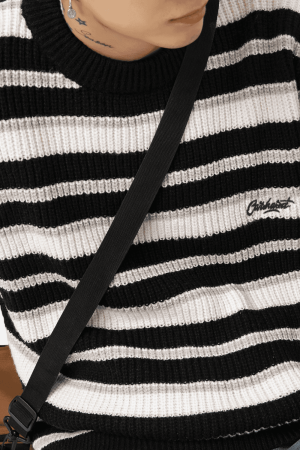 Style Core Aesthetics, New Style Trends Striped Heavy Knit Sweater