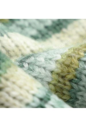 Style Core Aesthetics, New Style Trends Striped Lace Up Collared Sweater