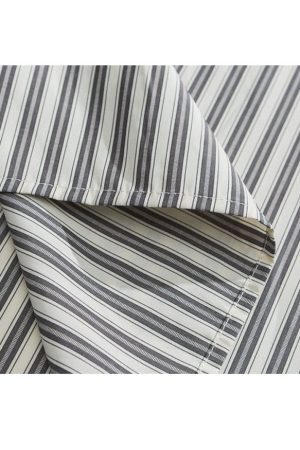 Style Core Aesthetics, New Style Trends Striped Patch Pocket Shirts