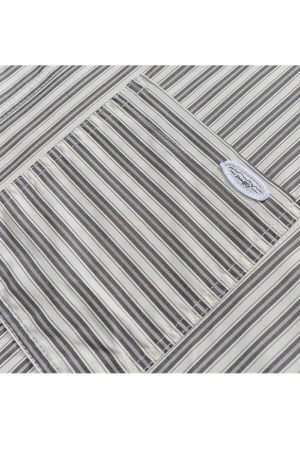 Style Core Aesthetics, New Style Trends Striped Patch Pocket Shirts