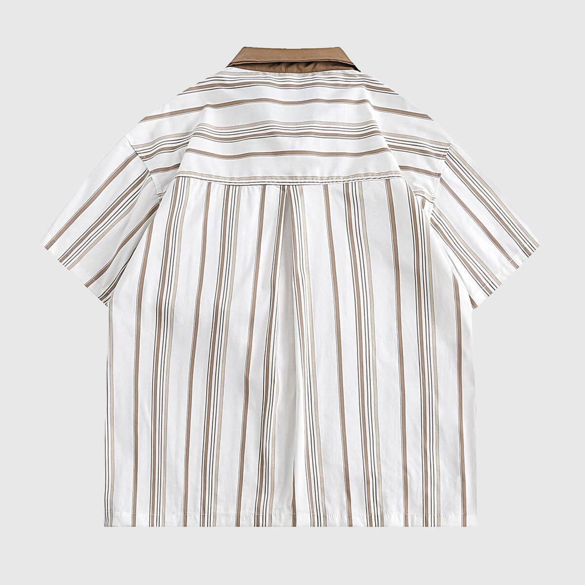 Style Core Aesthetics, New Style Trends Striped Pocket Shirt Style Core Aesthetics, New Style Trends Striped Pocket Shirt