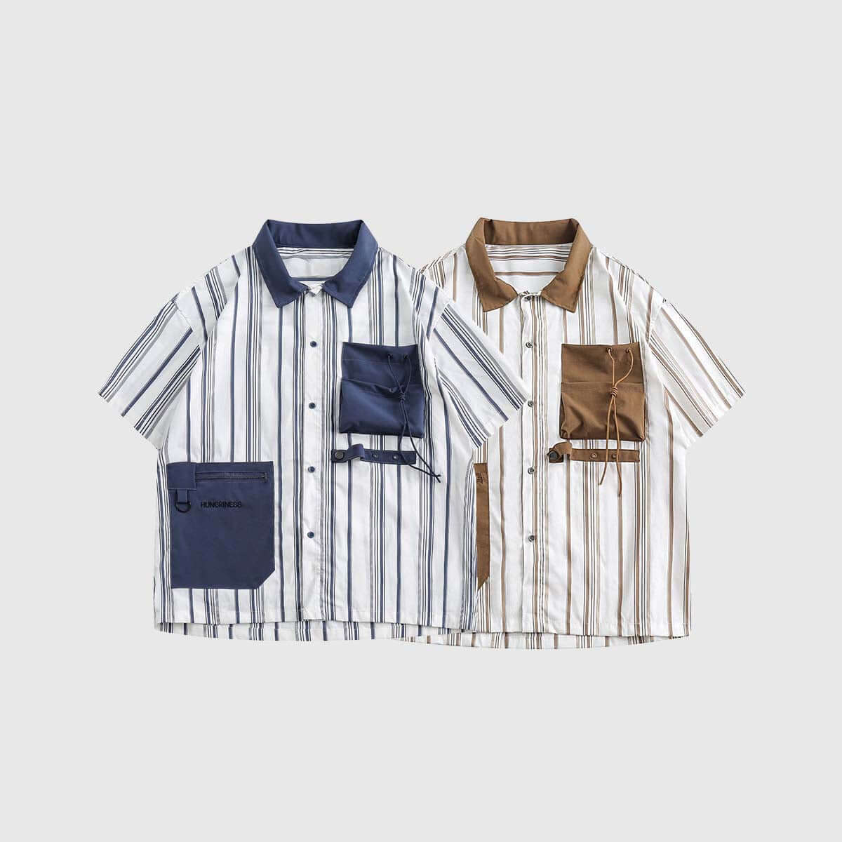 Style Core Aesthetics, New Style Trends Striped Pocket Shirt Style Core Aesthetics, New Style Trends Striped Pocket Shirt
