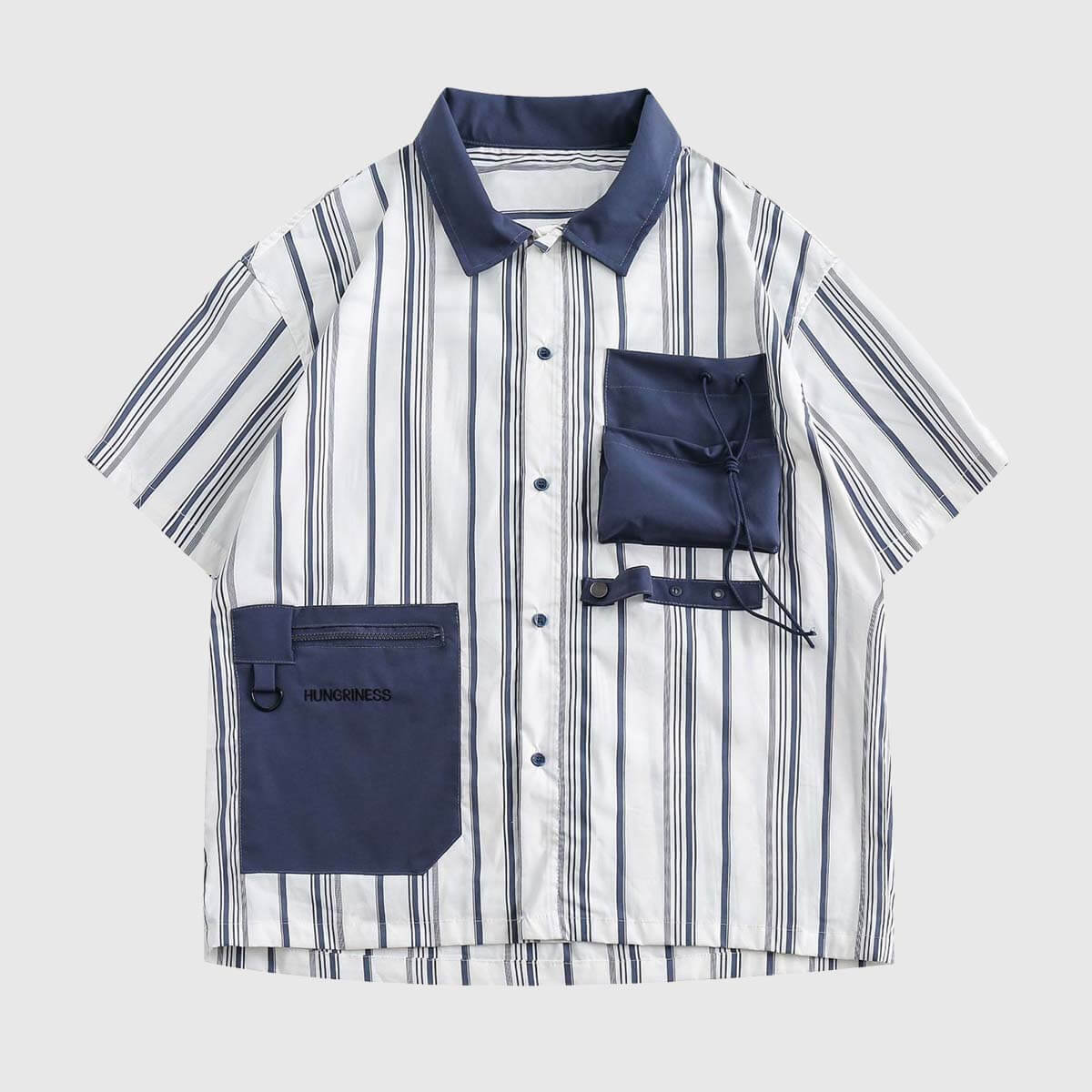 Style Core Aesthetics, New Style Trends Striped Pocket Shirt