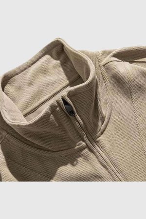 Style Core Aesthetics, New Style Trends Striped Sleeve Half-Zip Pullover