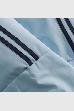 Style Core Aesthetics, New Style Trends Striped Sleeve Puffer Jacket