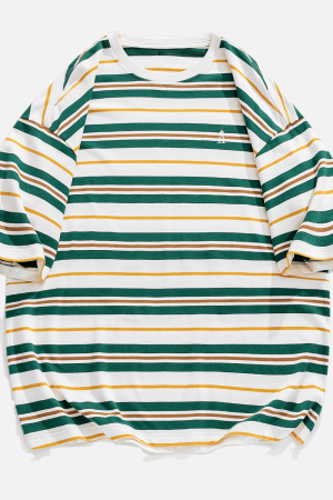 Style Core Aesthetics, New Style Trends Striped Vintage Tee