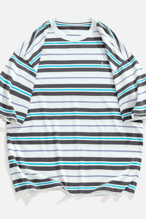 Style Core Aesthetics, New Style Trends Striped Vintage Tee