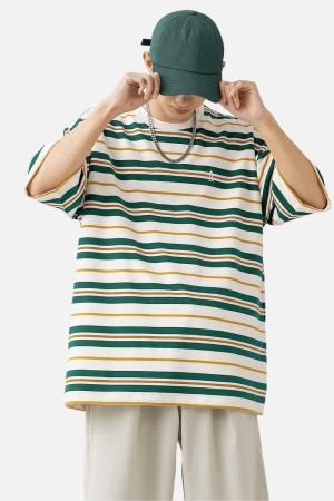 Style Core Aesthetics, New Style Trends Striped Vintage Tee