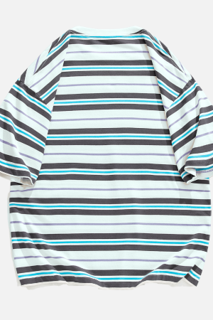 Style Core Aesthetics, New Style Trends Striped Vintage Tee