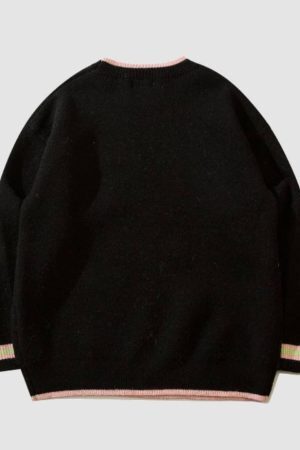 Style Core Aesthetics, New Style Trends Stylish Cherry Pattern Sweater