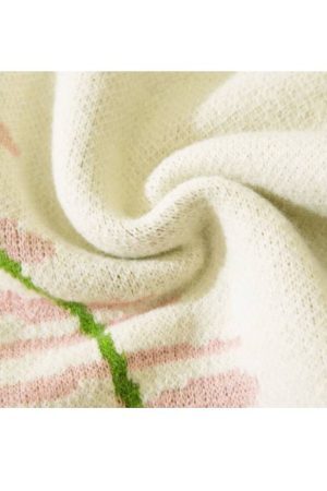 Style Core Aesthetics, New Style Trends Stylish Cherry Pattern Sweater