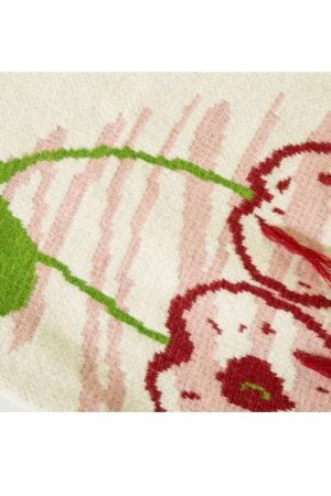 Style Core Aesthetics, New Style Trends Stylish Cherry Pattern Sweater