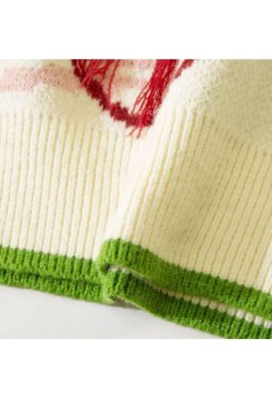 Style Core Aesthetics, New Style Trends Stylish Cherry Pattern Sweater