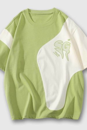 Style Core Aesthetics, New Style Trends Summer Colorblock Tee