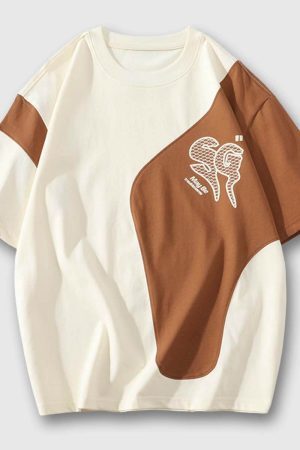 Style Core Aesthetics, New Style Trends Summer Colorblock Tee