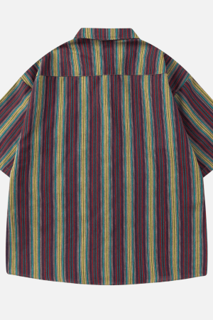 Style Core Aesthetics, New Style Trends Summer Vintage Striped Shirt