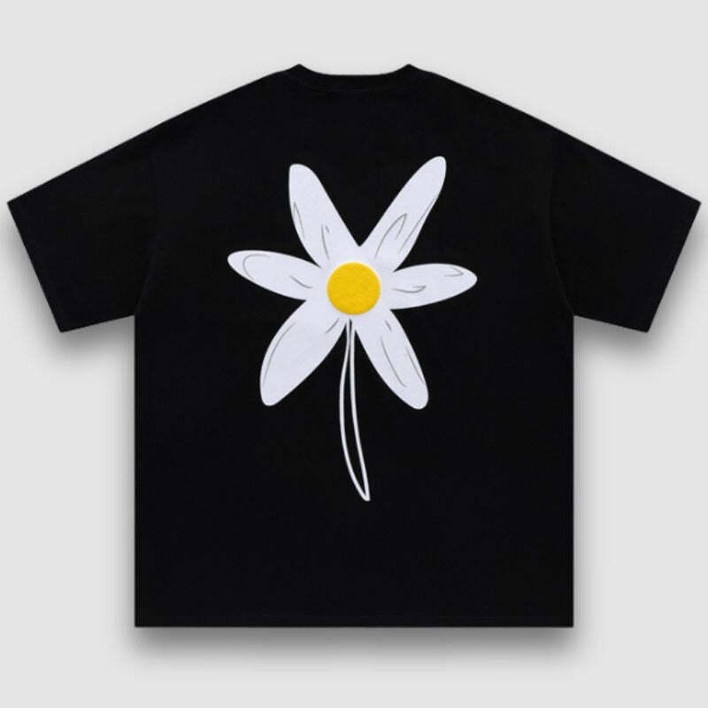 Style Core Aesthetics, New Style Trends Sunflower Pattern Printed Tee Style Core Aesthetics, New Style Trends Sunflower Pattern Printed Tee