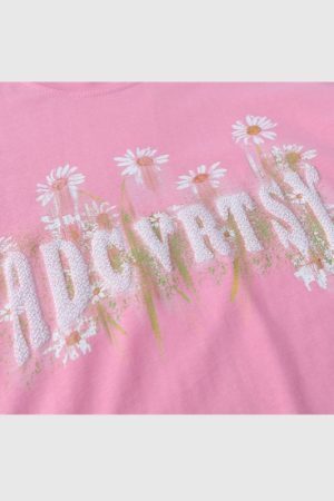 Style Core Aesthetics, New Style Trends Sunflower Pattern Printed Tee