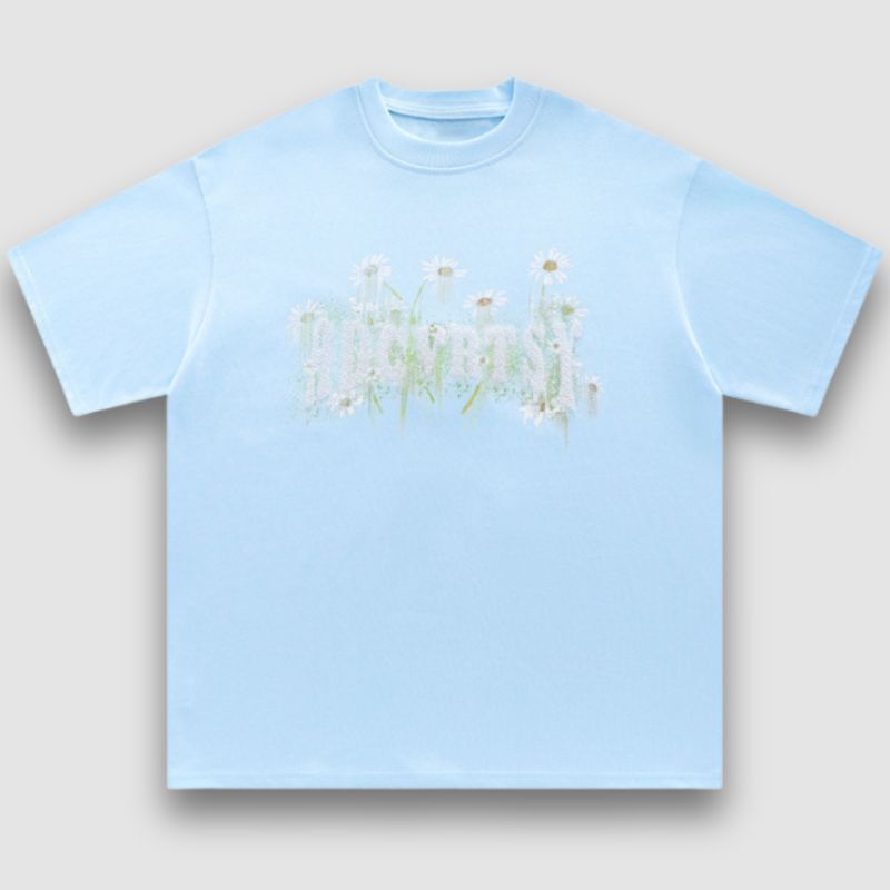 Style Core Aesthetics, New Style Trends Sunflower Pattern Printed Tee Style Core Aesthetics, New Style Trends Sunflower Pattern Printed Tee