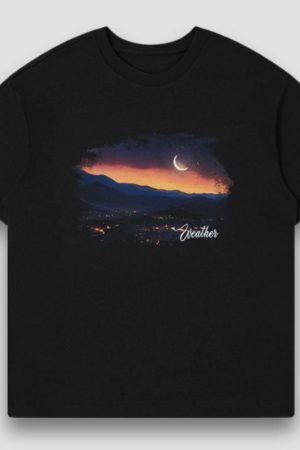 Style Core Aesthetics, New Style Trends Sunset Print Tee